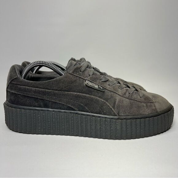 Fenty X Puma Womens Velvet Creepers in Glacier Grey 9.5 - Picture 5 of 12
